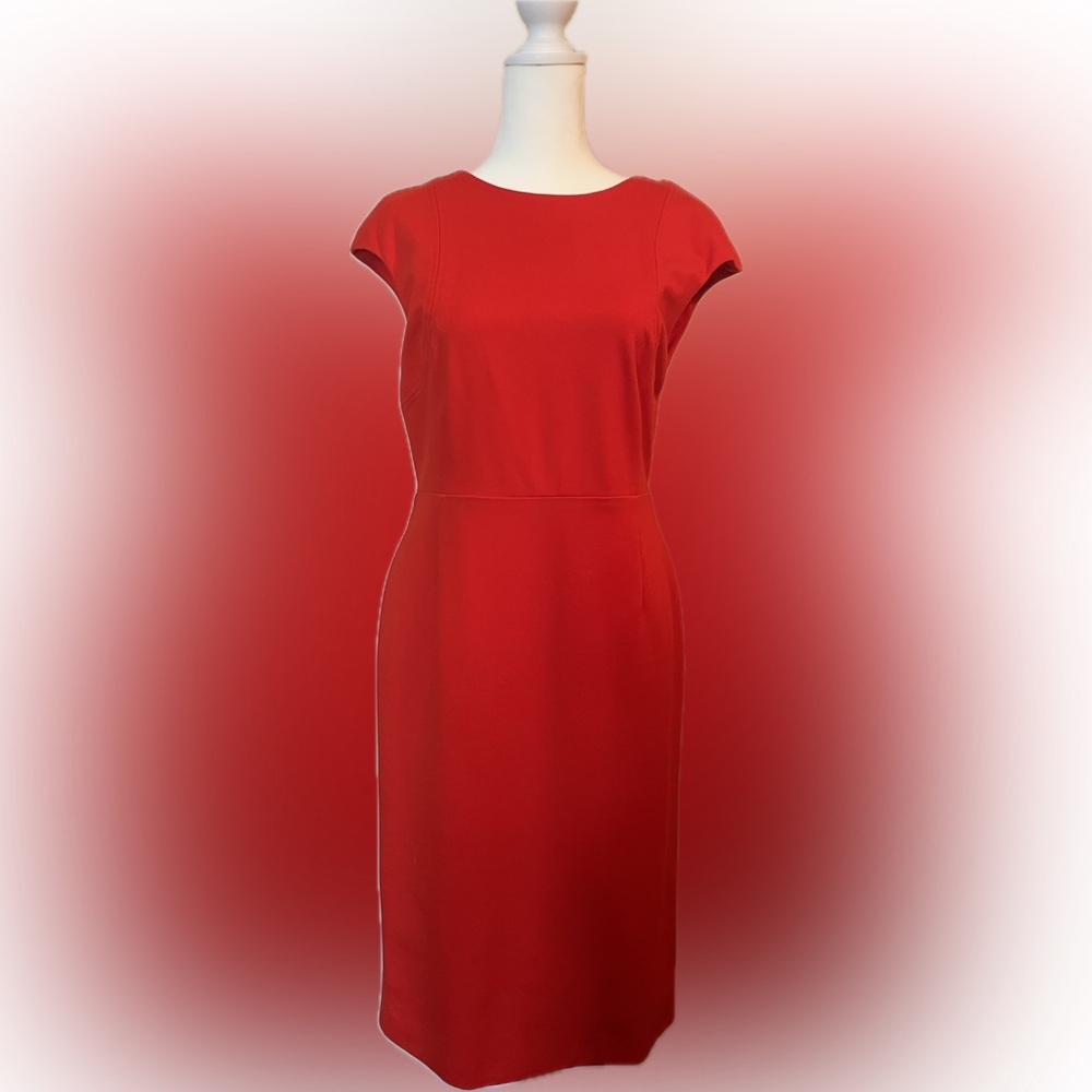 Versona Burnt Orange Cap Sleeve Mini Dress